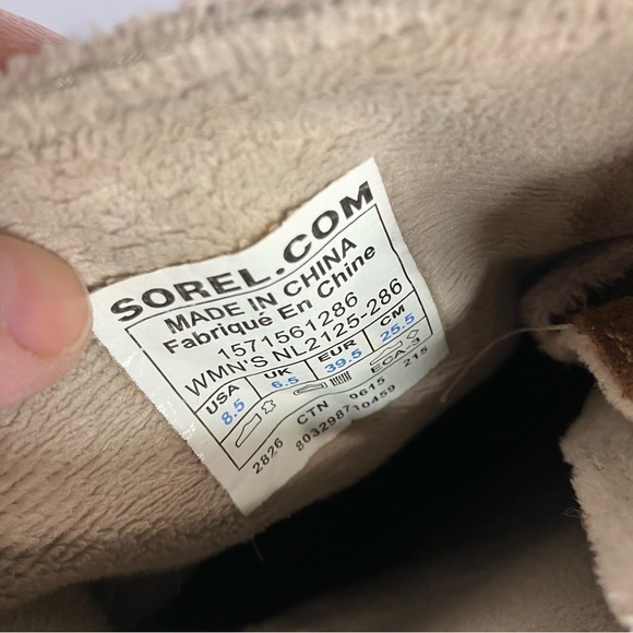 Sorel winter fancy lace up boots duck boots size 8.5 - Picture 5 of 10